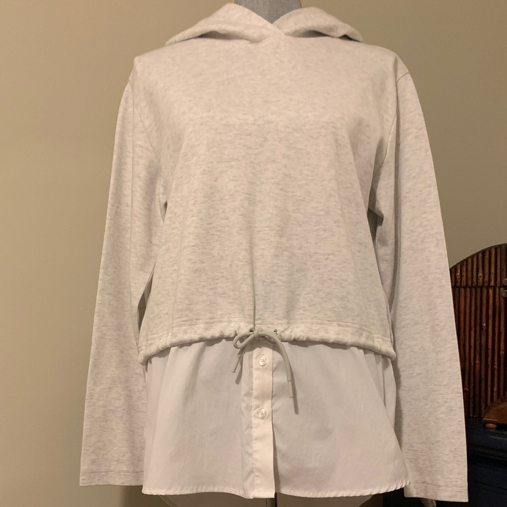 Athleta Gallery Hooded Layered Top - NWOT - Twofer - Picture 3 of 10